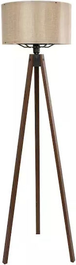 GloboStar Saga Stehleuchte H140xB38cm. mit Fassung für Lampe E27 Beige