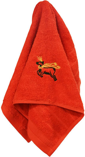 Decotelia Christmas Hand Towel Red Reindeer 40×60