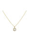 Papoulidis Jewellery Charm Rosette aus Gold 14K mit Zirkon