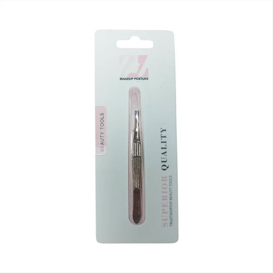 Beauty Salon Augenbrauenpinzette mit Schräger Spitze Gold