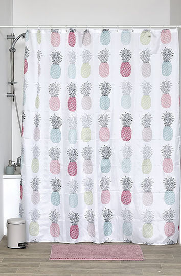 San Lorentzo Pineapple Κουρτίνα Μπάνιου 180x200cm Pineapple