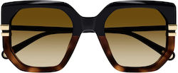 Chloe Sunglasses Brown with Acetate Frame & Brown Lens