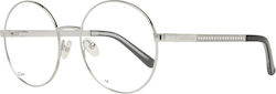Marciano by Guess Metal Eyeglass Frame Silver Gm0323 060 Marciano by Guess Metal Eyeglass Frame Silver Gm0323 060