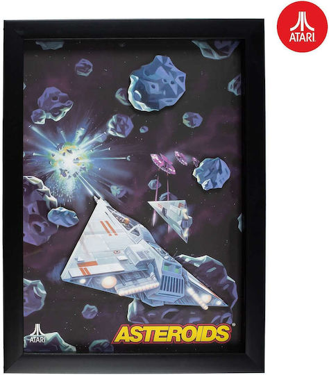 Официално 3D стенна декорация на Atari - Колекция Asteroids