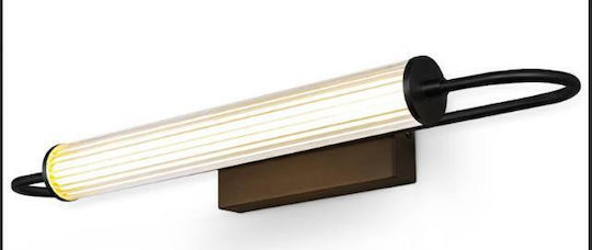 Fos me Lamp Wall with Integrated LED and Natural White Light Black 60x19x6cm