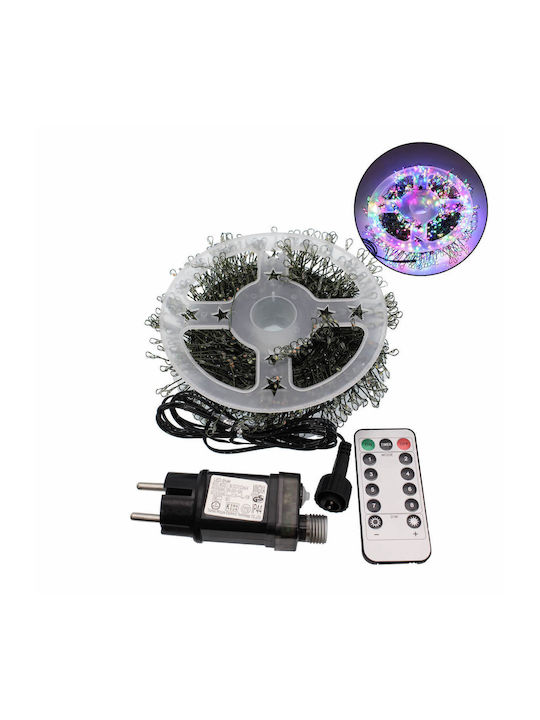 Luminile de Crăciun 1000 LED RGB Telecomandă 30m Tambur IP44 BX-047 OEM