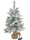 Christmas Decorative Snowy Illuminated Plastic Tree 60cm IP20 Battery Green