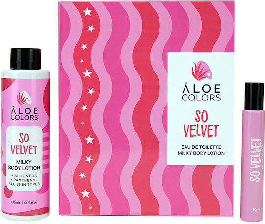 Aloe Colors So Velvet Γυναικείο Σετ με Body Lotion 2τμχ
