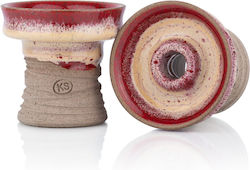 KS Bowls Hookah Red Cream 1pcs