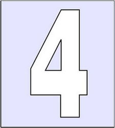 Infosign Sign with Number 7cm 16604