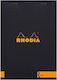 Rhodia Σημειωματάριο A5 70 Φύλλων Ριγέ Μαύρο