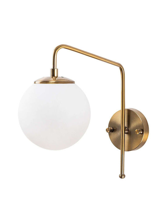 Opviq Wall Lamp with E14 Gold Socket 15cm