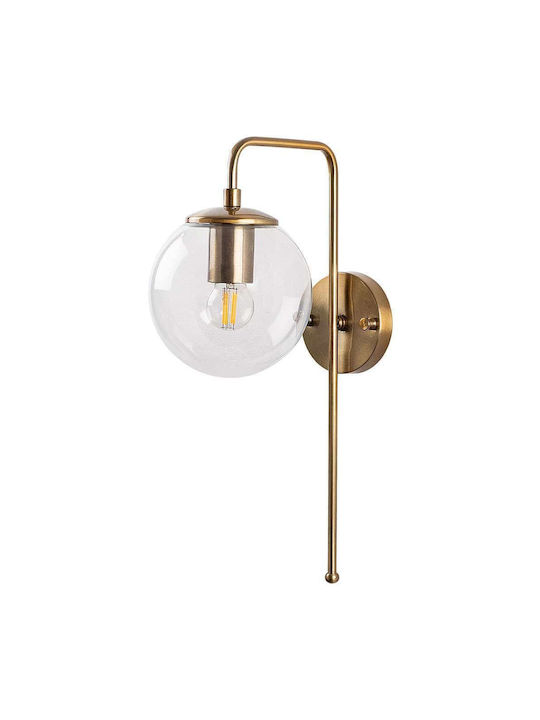 Opviq Wall Lamp with E14 Socket Gold 15x28x15cm