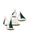 Kadirga Wall Decor 930dyu1191 77x91cm White-green-gold Wallity Metal