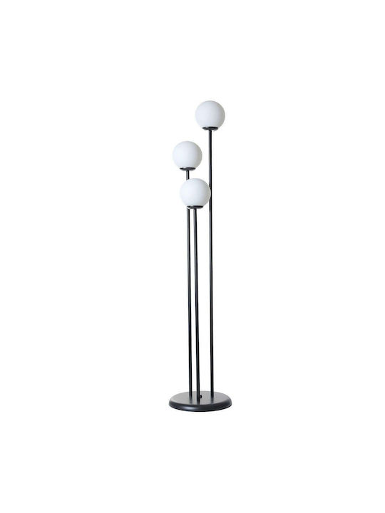 Opviq Judy Floor Lamp H150xW30cm. with Socket for Bulb E27 Black