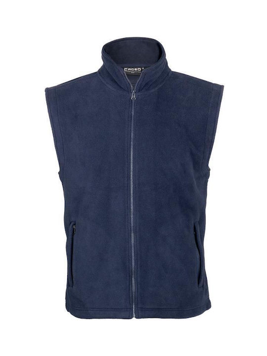 Fageo Bărbați Vestă de siguranță cu căptușeală din fleece Verde