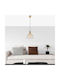 Opviq Cafu Pendant Light Yellow with Socket E27 25x25x123cm