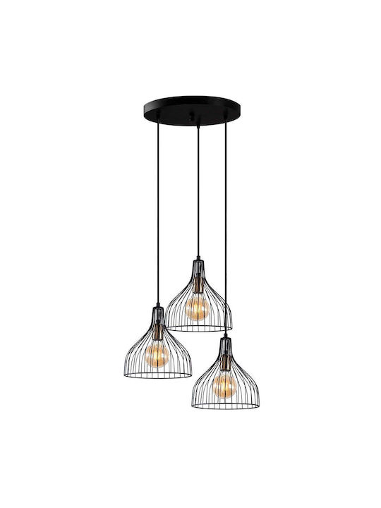 Opviq Pendant Light Black 49x49x121cm