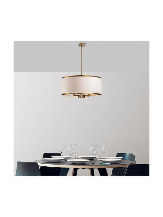 Opviq Cream Pendant Light White with Socket E27 60x60x83cm