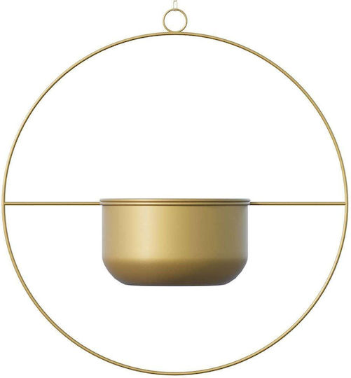 Aberto Design Ghiveci Metalic Galben