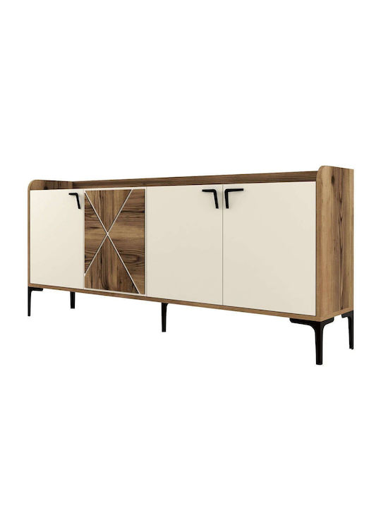 Bufet Venedik Walnut-cream 180x35x78cm