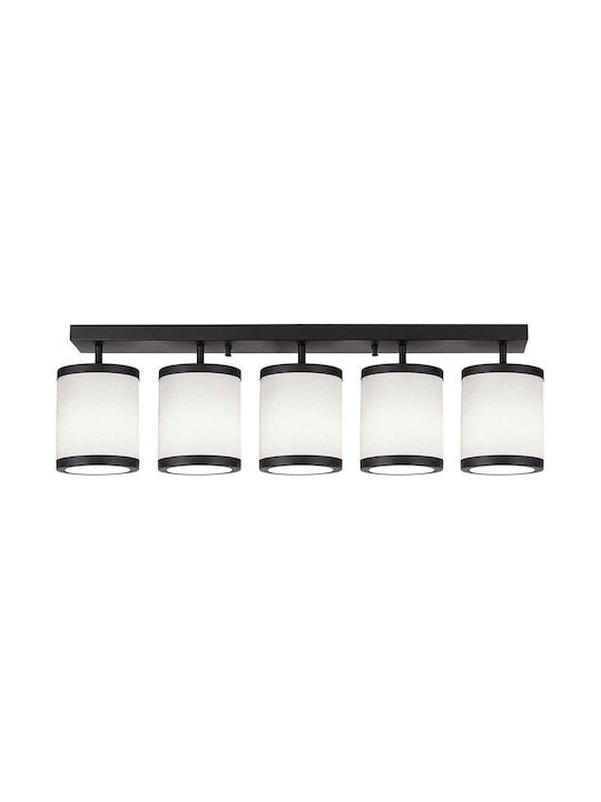 Opviq Ceiling Mount Light 84cm Black with Socket E27