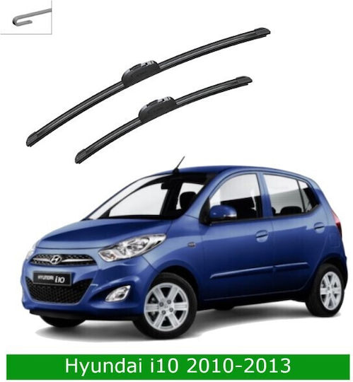Front Wiper Blade Set Hyundai I10 2010-2013 552s 550mm 400mm Bosch Aerotwin 3398000088 22" & 16" 2 Pieces