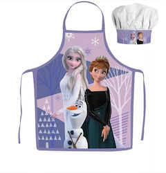 BrandMac Kids Apron with Chefs Hat Purple