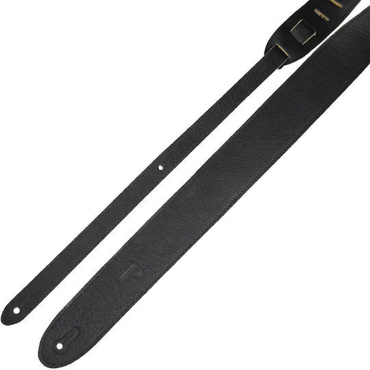 Perris 6552 Deluxe Ledergitarrengurt Schwarz