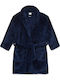 Minerva Παιδική Ρόμπα Χειμωνιάτικη Fleece Marine