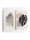 Canvas Painting Set of 2 Pieces 910nvt1164 70x100cm Multi Wallity Vertical Wood Canvas