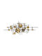 Mihrimah Wall Decor 279enz2533 113x7x44cm Black-gold Wallity Metal
