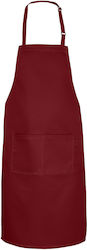Beauty Home Catering-Schürze Taille Burgundisch
