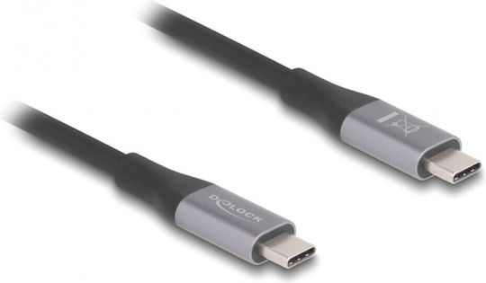 DeLock USB 4 Video Cable USB-C male - USB-C 240W PD Μαύρο 1m 81191