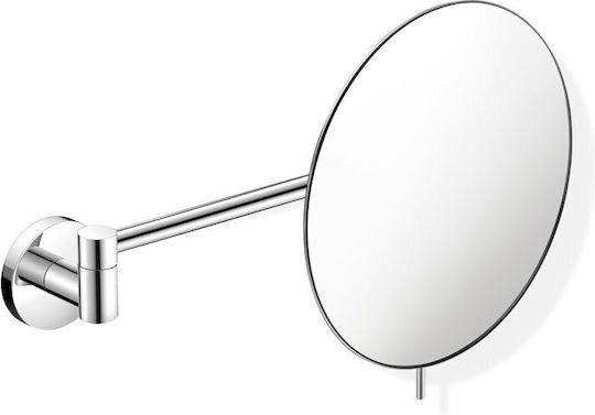 Sanco Vergrößerung Badezimmerspiegel aus Metall mit Länge 20cm Silber