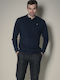 Polo Langarmbluse Blue Navy