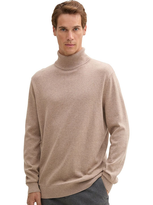 Tom Tailor Langarm Herrenbluse Braun