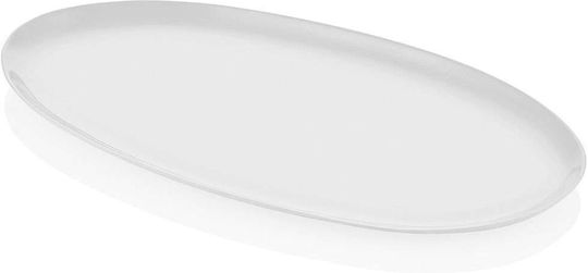 Hermia Servierplatte Oval aus Porzellan Weiß 22x43cm 1Stück