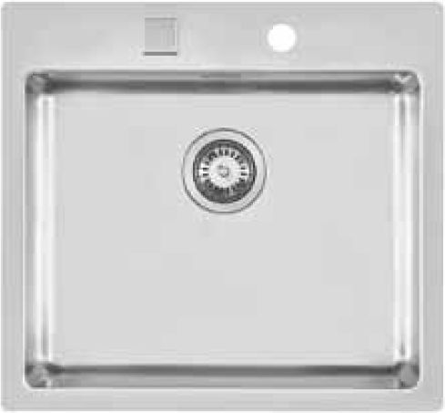 Kolossos 2265050 Chiuvetă Bucătărie Drop-In Din Granit Lichid M56xL52cm Gri