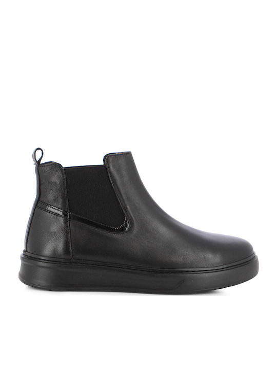 Leder Herrenstiefel Schwarz