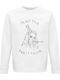 Sweatshirt Unisex Organic " I Am Not Your Party Favor Billie Eilish " White