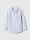 Kids Shirt Long Sleeve BLEACH BLUE Oxford
