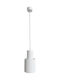 Light Prestige Pendant Light White with Socket E27 12.5x220cm