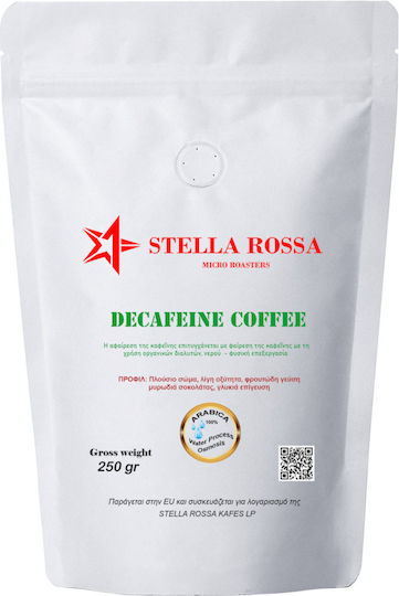 Stella Rossa Mikro-Röster Espresso Entkoffeinierter Kaffee 100% Arabica 250 g Kaffeebohnen