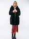 Women's Short Fur Black