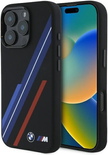 BMW Silicone Random Lines Magsafe Back Cover Πλαστικό / Σιλικόνης Μαύρο (iPhone 16 Pro Max)