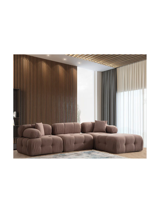 Doblo Corner Couch Cappuccino 315x210x80 cm