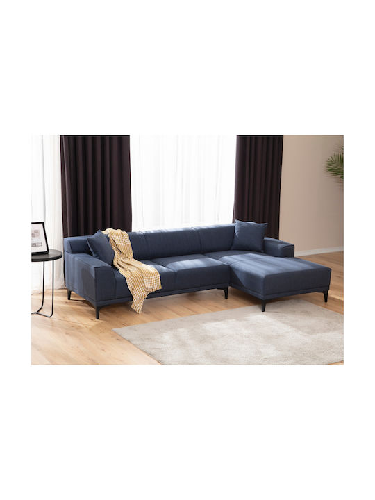 Petra Ecksofa mit Rechte Ecke Blau 250x145x69cm