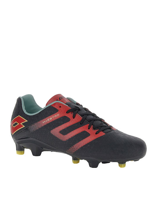 Lotto Stadio 705 Football Shoes with Cleats Black