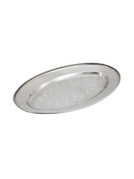 Stainless Steel Oval Platter 18/c 34x21 cm Keskor 63215